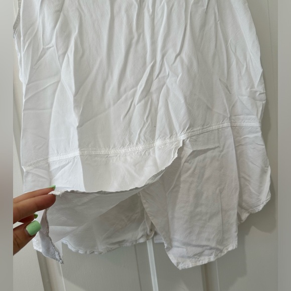 Beach Lunch Lounge white collared sleeveless blouse top - Picture 9 of 10